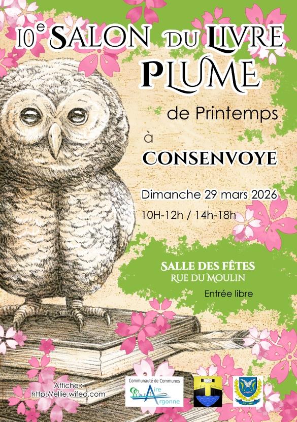 Salon du livre Plume de printemps 2 rue du Moulin Consenvoye 2026-03-29