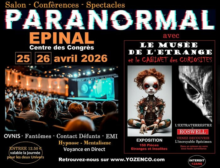 Salon du Paranormal à Epinal - 1ère édition dans cette ville Epinal Jeuxey