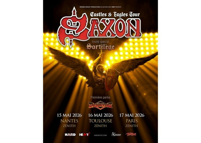 Saxon : Castles & Eagles Tour Zénith de Nantes Métropole Saint-Herblain