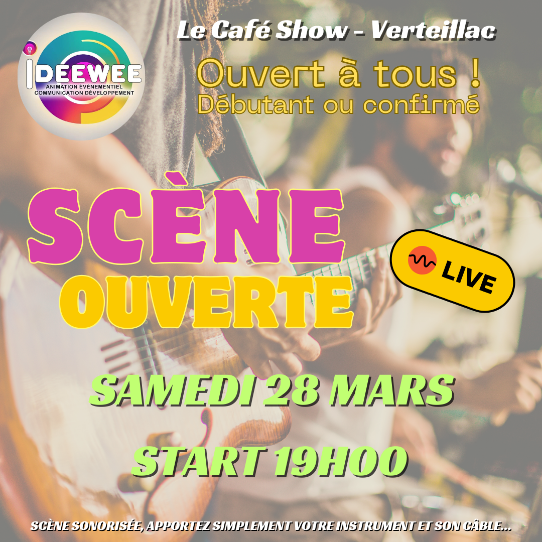 Scène Ouvert'eillac Café du Palais Verteillac 2026-03-28