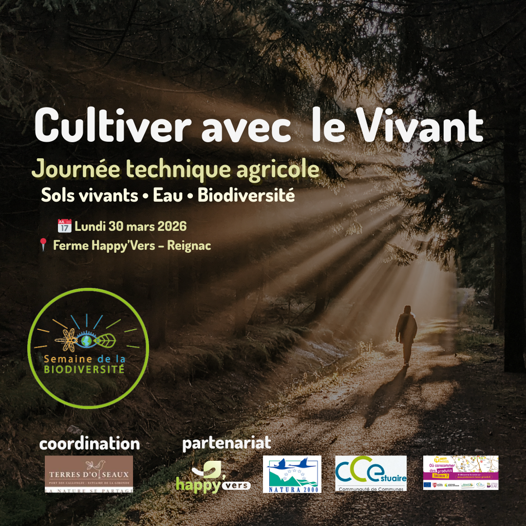 SEMAINE DE LA BIODIVERSITÉ Journée technique Cultiver avec le Vivant à la ferme de lombrics Happy Vers 6 Le Passage Dessus Reignac 2026-03-30