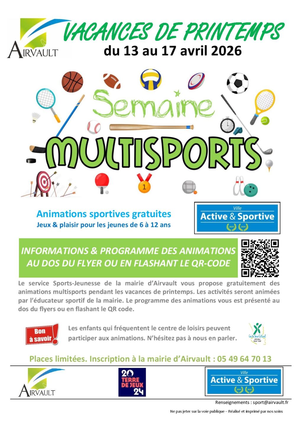 Semaine multisports à Airvault  Airvault 2026-04-13