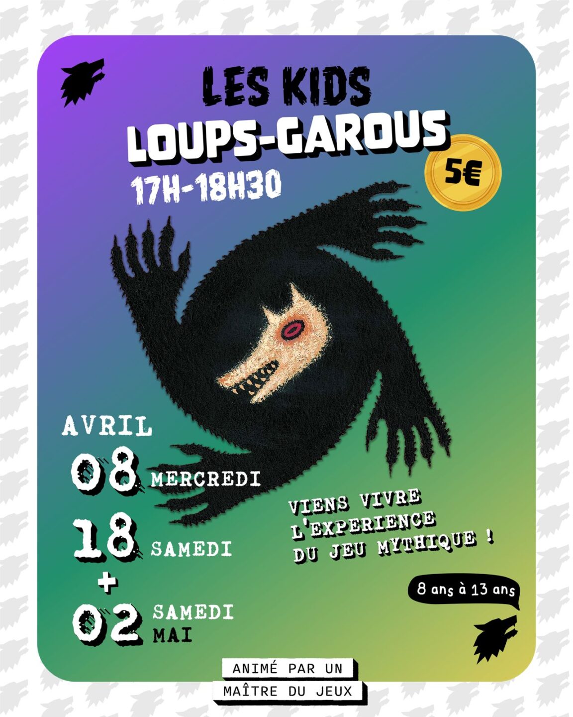 Session Loups-Garous KIDS Session Loups-Garous KIDS 8 Rue Daste Soustons 2026-04-18