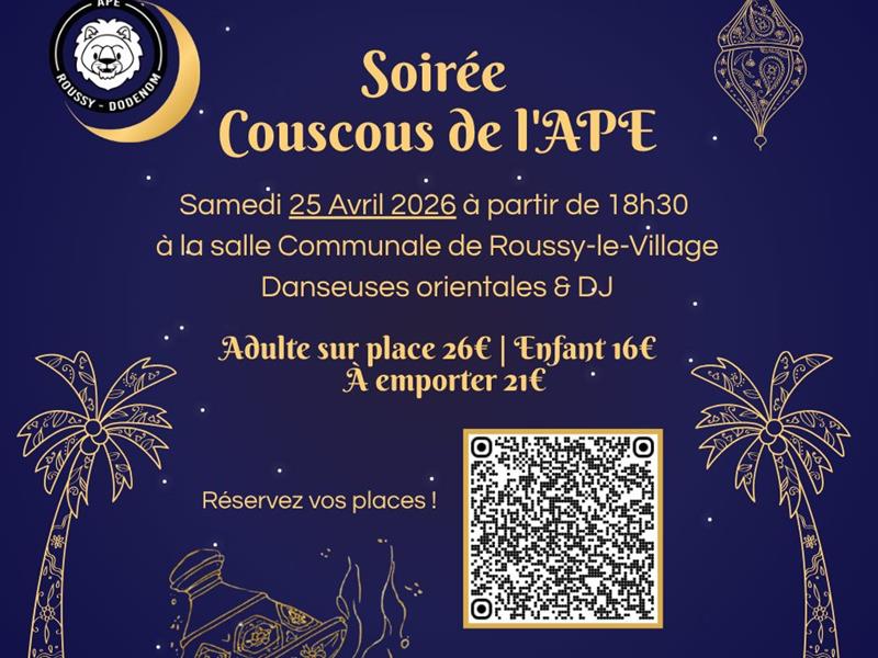 Soirée 50 ans de l'APE 18 Rue Neuve Roussy-le-Village 2026-04-25