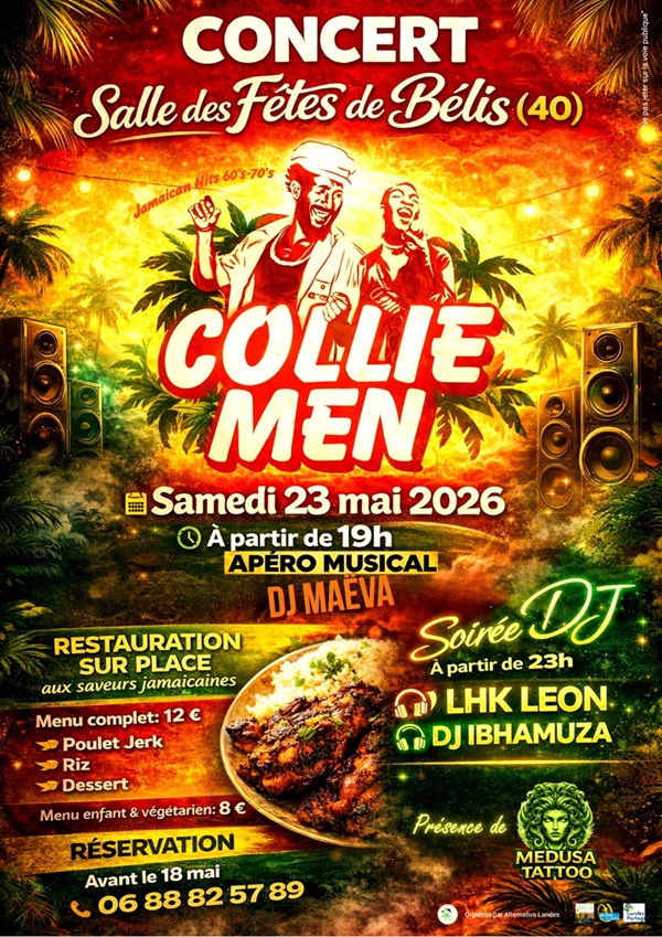 Soirée Alternative Landes Concert Collie Men