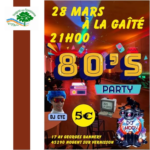 Soirée années 80  Nogent-sur-Vernisson 2026-03-28