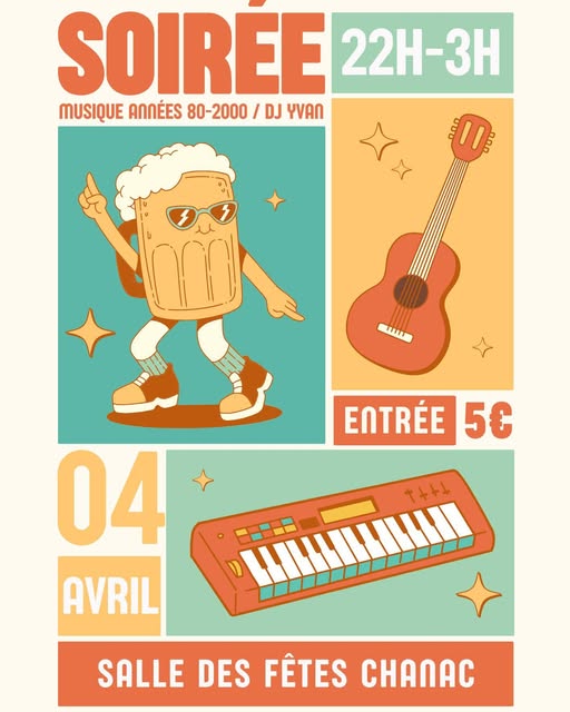 SOIRÉE ANNÉES 80/2000 Allée du 19 mars 1962 Chanac 2026-04-04