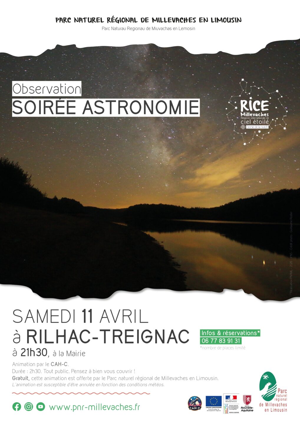 Soirée astronomie Le Bourg Rilhac-Treignac 2026-04-11