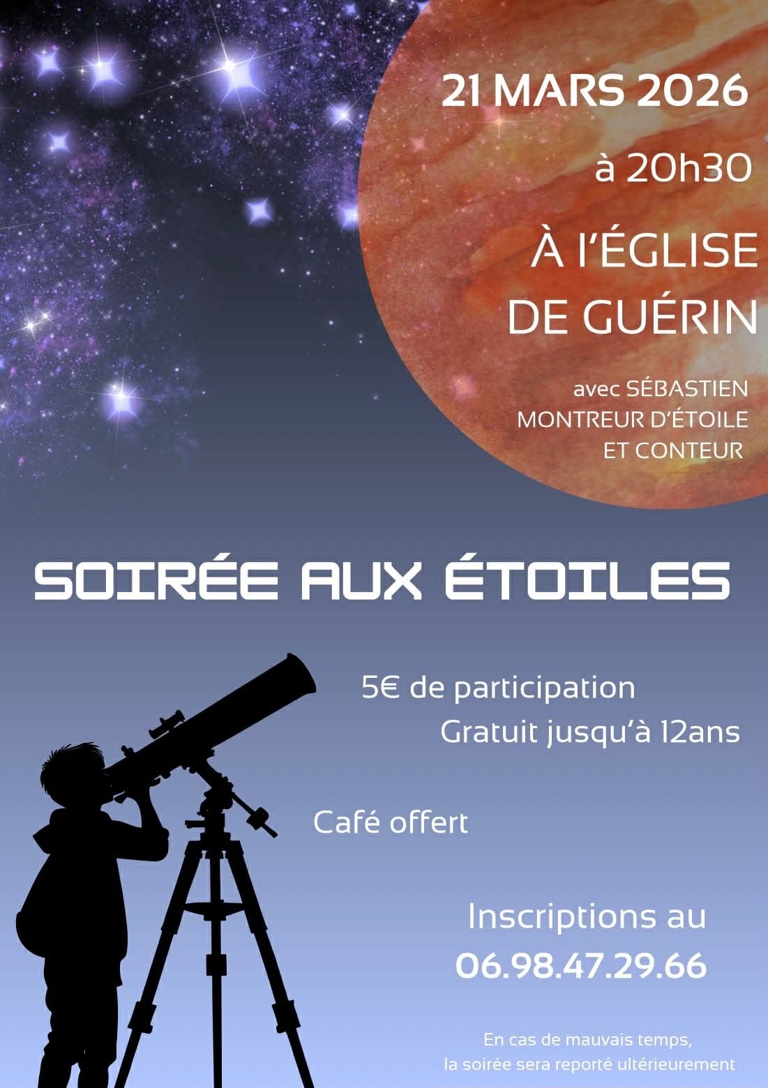 Soirée aux étoiles