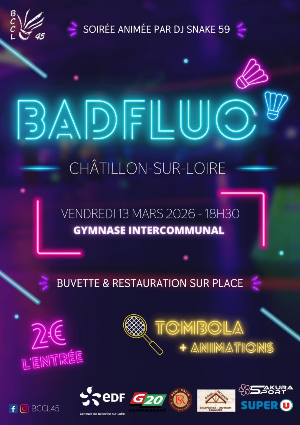 Soirée BADFLUO