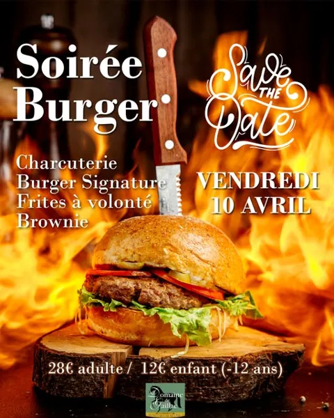 Soirée Burger Route de la Couvertoirade Sauclières