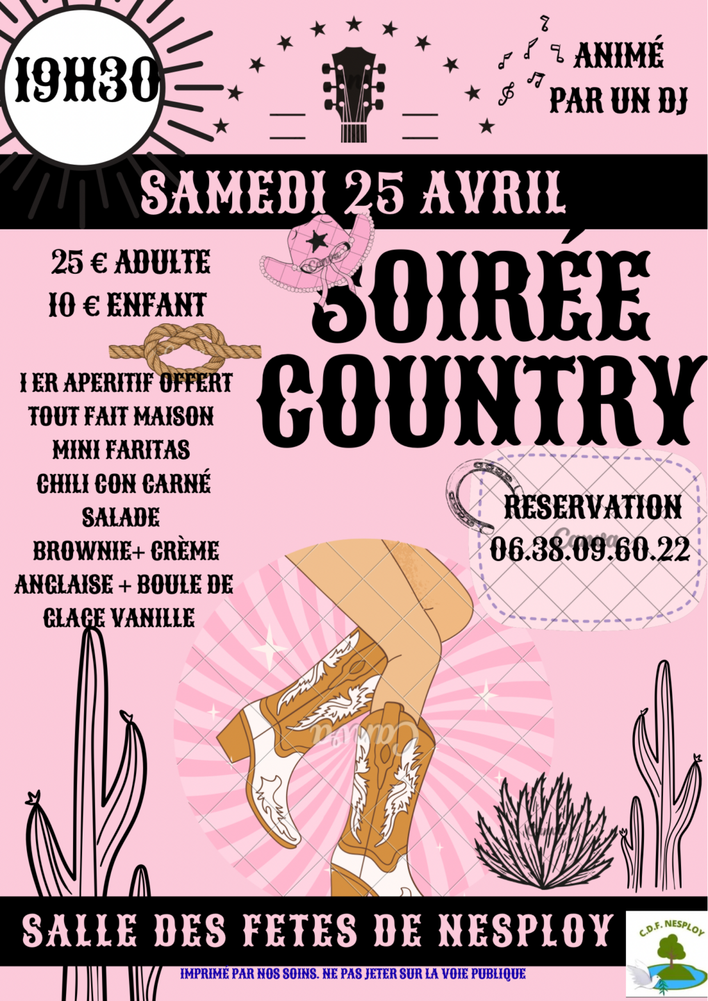 Soirée Country Soirée Country Bellegarde 2026-04-25