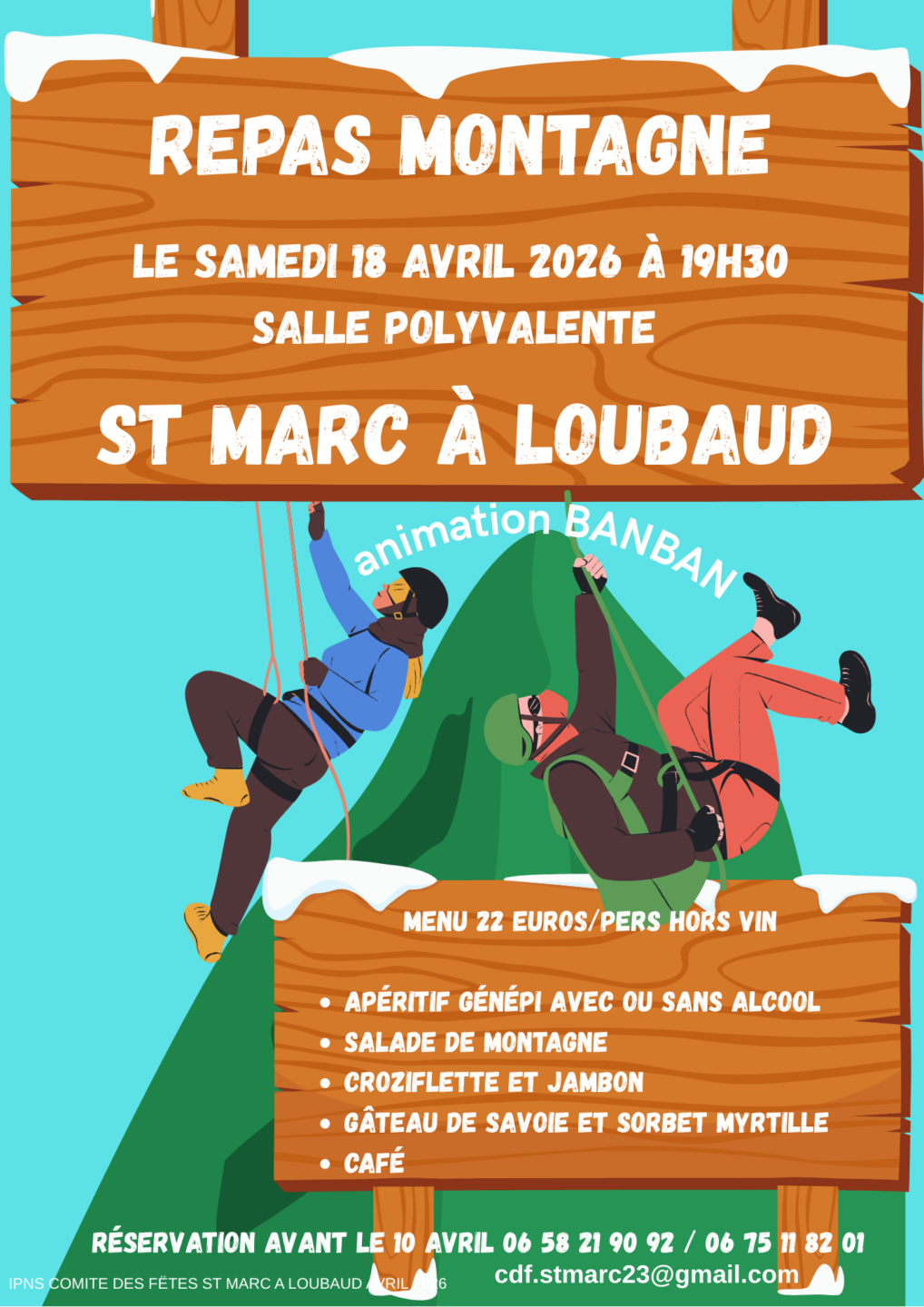 Soirée de la Montagne Salle des Fêtes Saint-Marc-à-Loubaud 2026-04-18