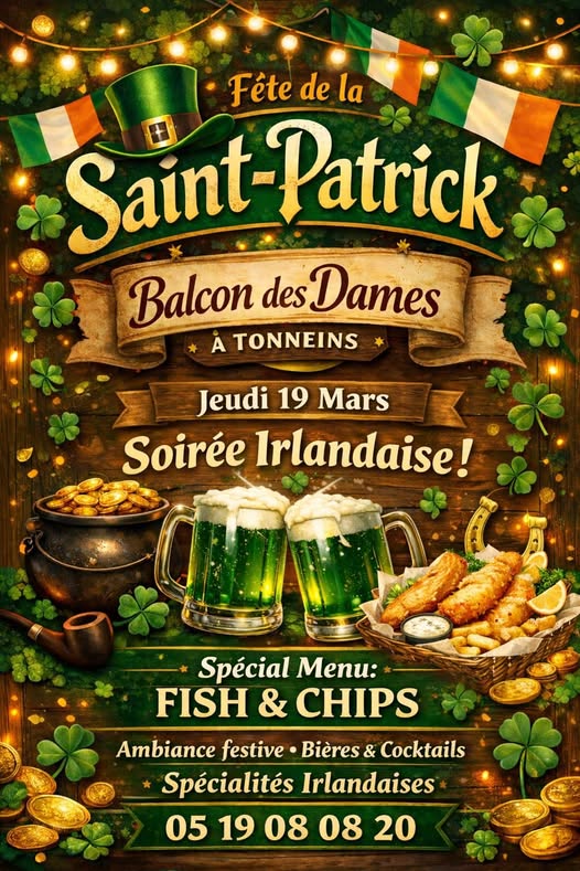 Soirée Irlandaise ! au Balcon des Dames 36