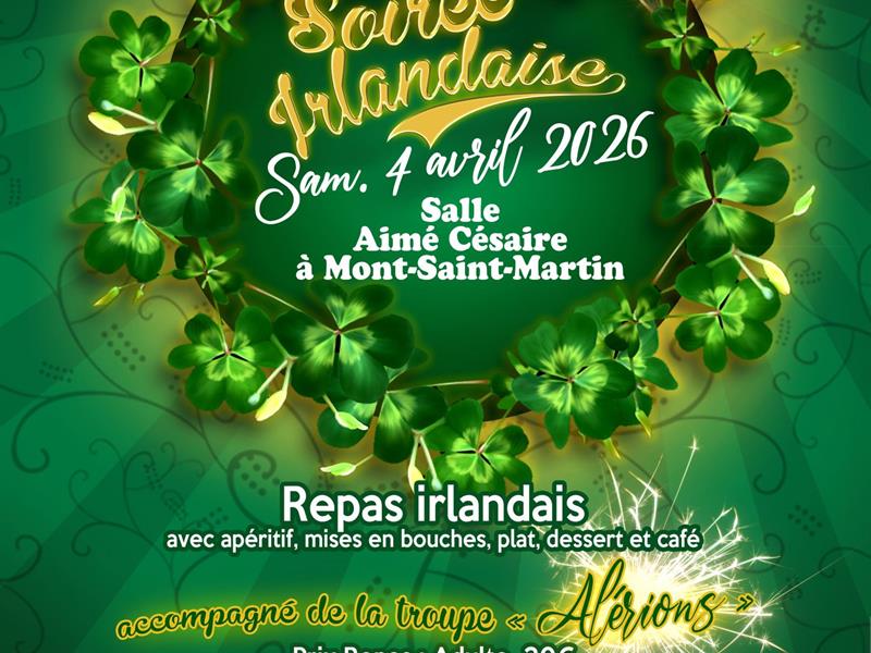 Soirée irlandaise 19 boulevard de Metz Mont-Saint-Martin 2026-04-04