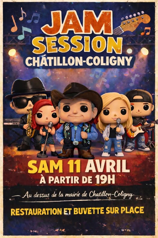 Soirée Jam  Châtillon-Coligny 2026-04-11