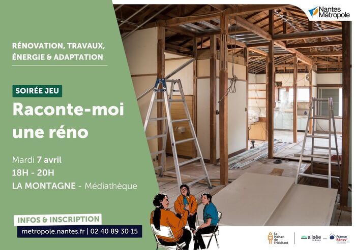 Soirée jeu : Raconte-moi une réno Médiathèque de La Montagne