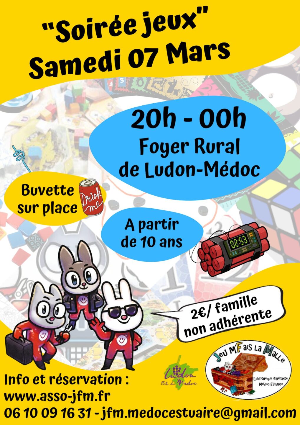 Soirée jeux à Ludon-Médoc