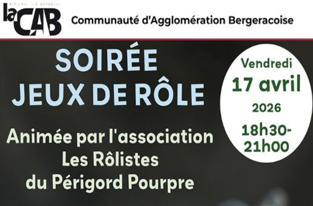 Soirée jeux de rôle Place Bellegarde Bergerac