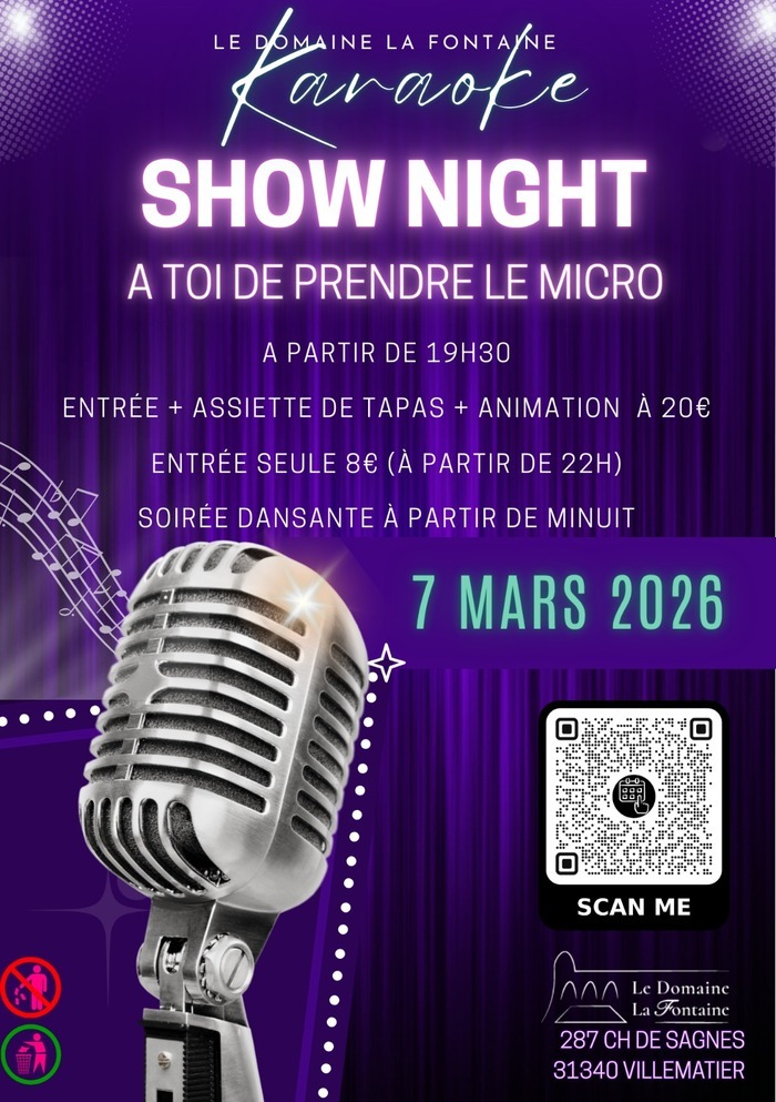 SOIREE KARAOKE AU DOMAINE LA FONTAINE LE DOMAINE LA FONTAINE VILLEMATIER - MV2 EVENEMENTS Villematier