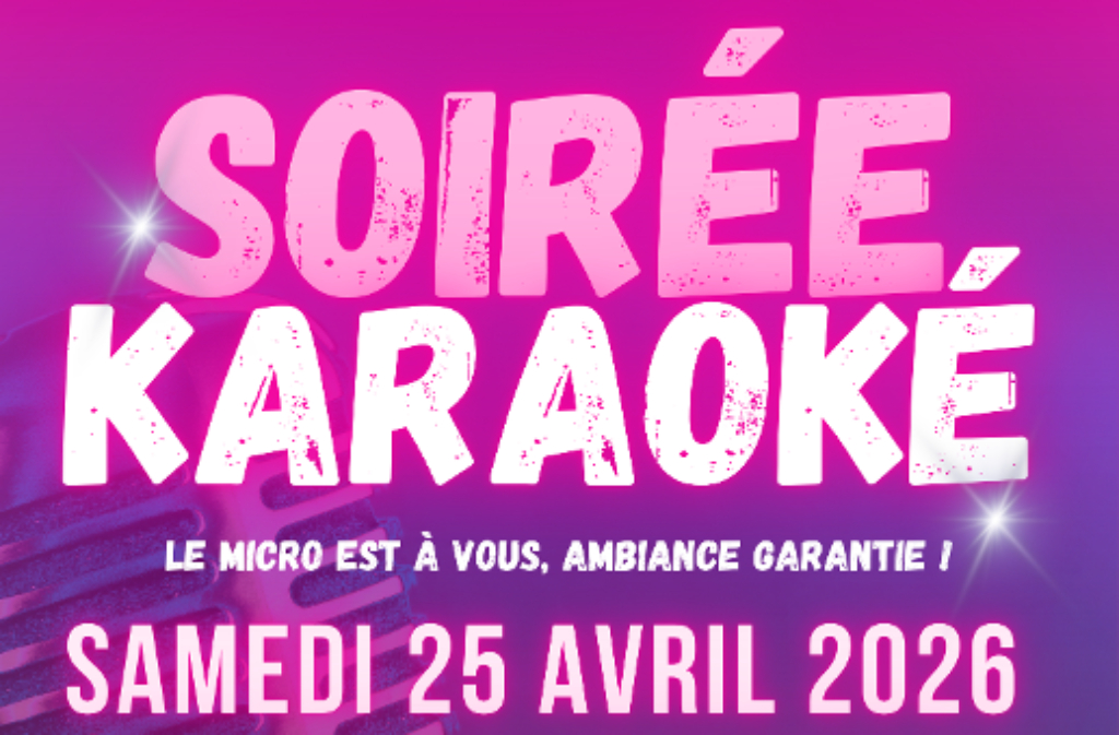Soirée karaoké Salle des fêtes Gardonne 2026-04-25