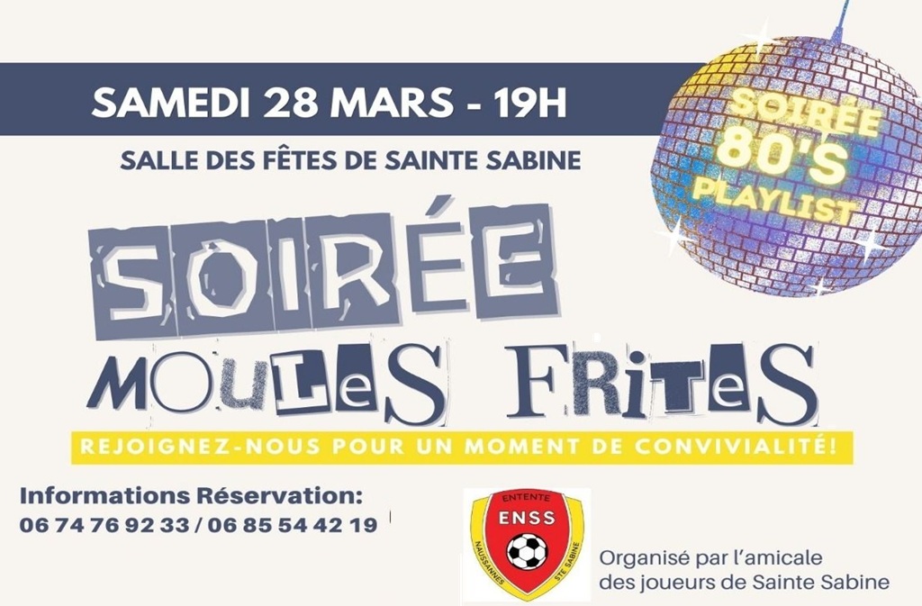 Soirée moules frites Salle des Fêtes Beaumontois en Périgord 2026-03-28