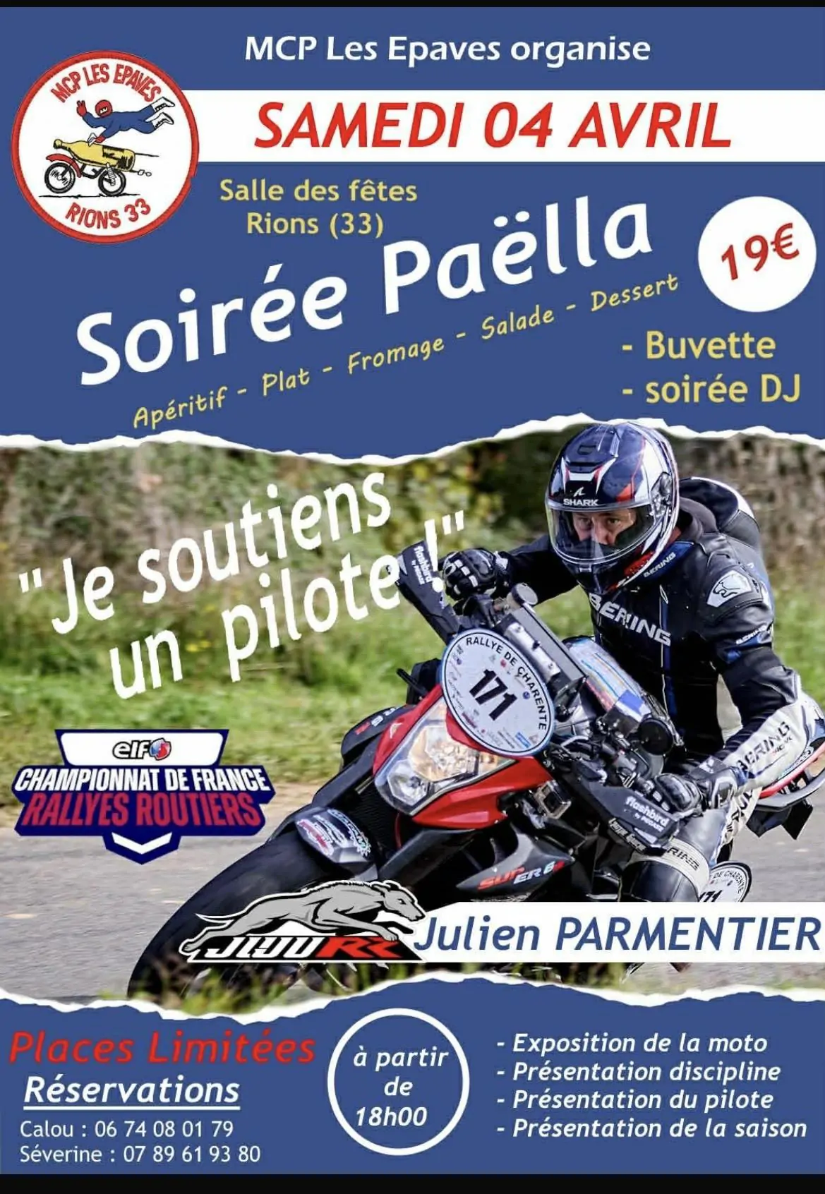 Soirée paëlla 13 Rue du Lhyan Rions 2026-04-04