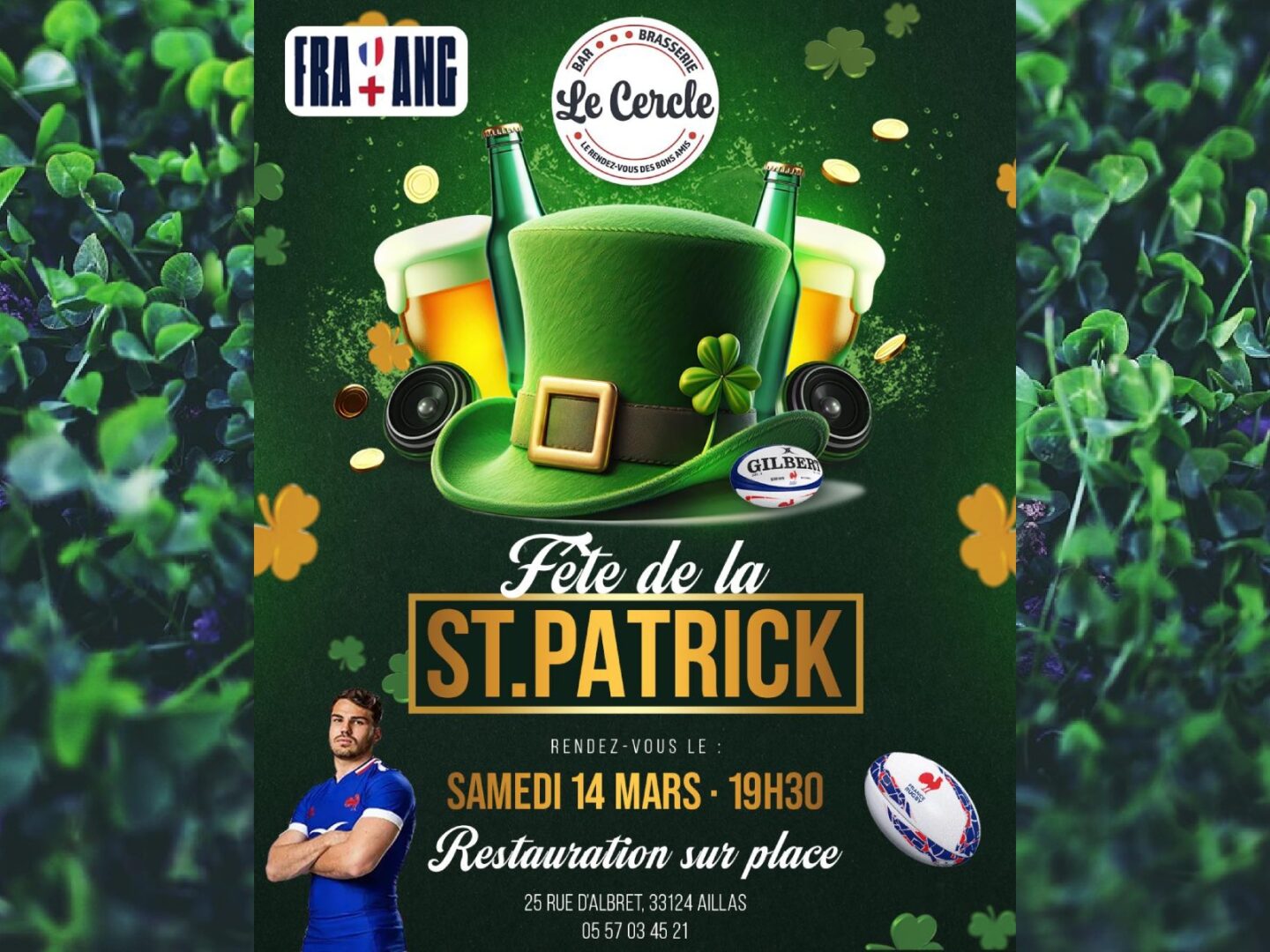 Soirée Saint-Patrick 25 Rue d’Albret Aillas 2026-03-14
