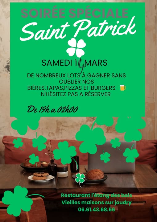 Soirée St Patrick  Vieilles-Maisons-sur-Joudry 2026-03-14