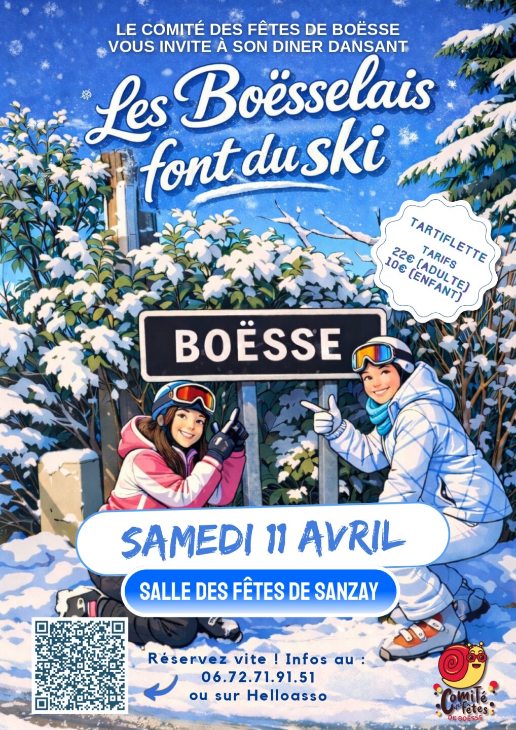 Soirée tartiflette SANZAY Argentonnay 2026-04-11