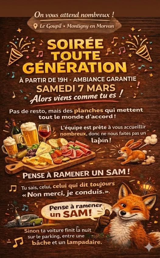 Soirée Toute génération