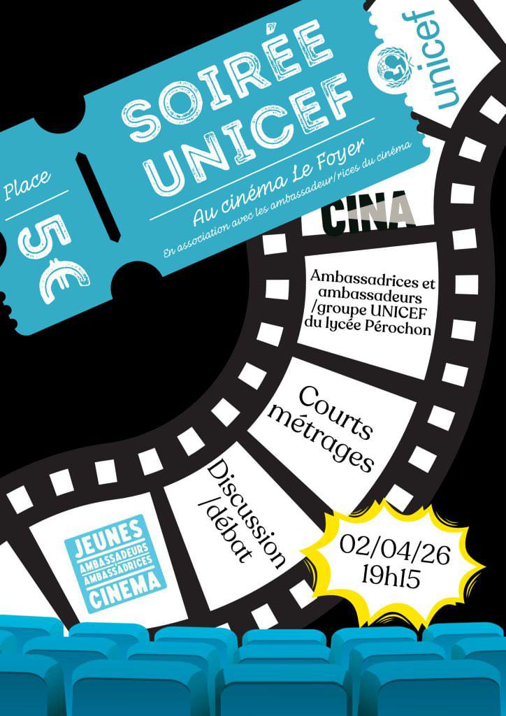 Soirée Unicef ciné-débat 1 Rue Denfert-Rochereau Parthenay 2026-04-02