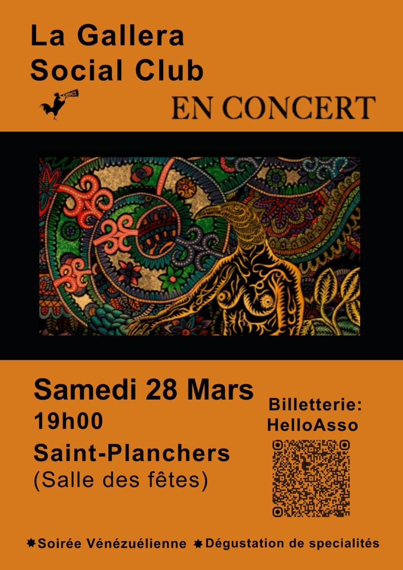 Soirée vénézuélienne Le Bourg Saint-Planchers 2026-03-28