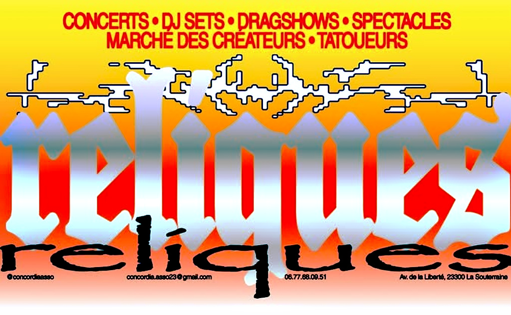Soirées Reliques 8 Avenue de la Liberté La Souterraine 2026-04-03