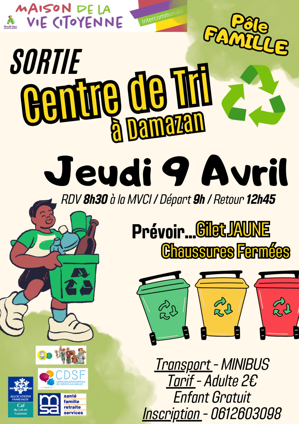 Sortie au centre de tri à Damazan 18 Boulevard Jules Ferry Miramont-de-Guyenne 2026-04-09