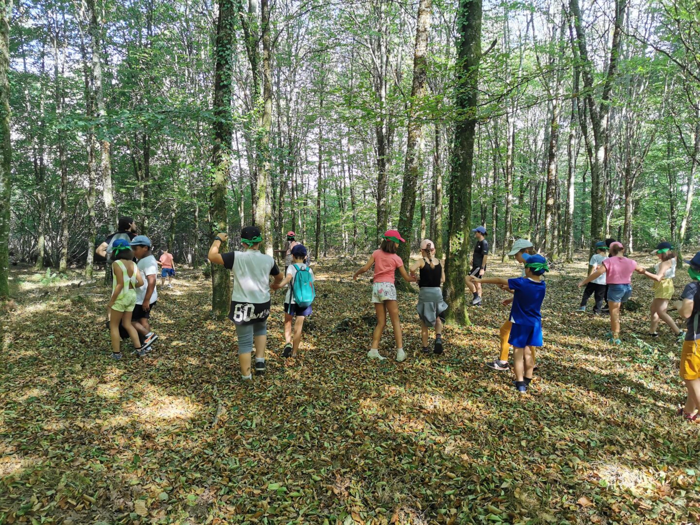 Sortie avec la maison de la nature Forêt sensorielle  Laurière