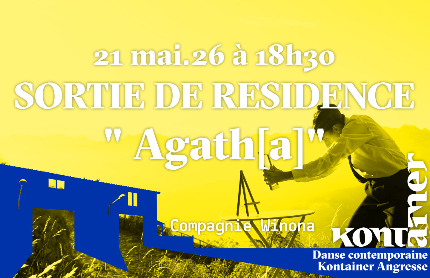Sortie de résidence de la Compagnie Winona ”Agath[a]” Danse contemporaine 1074 Route de Capbreton Angresse 2026-05-21