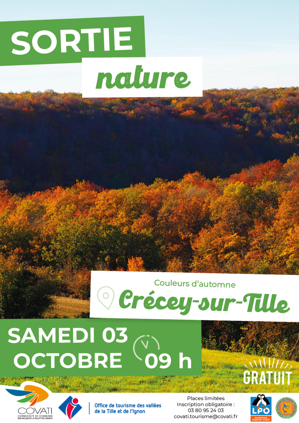 Sortie Nature Couleurs d'automne  Crécey-sur-Tille 2026-10-03