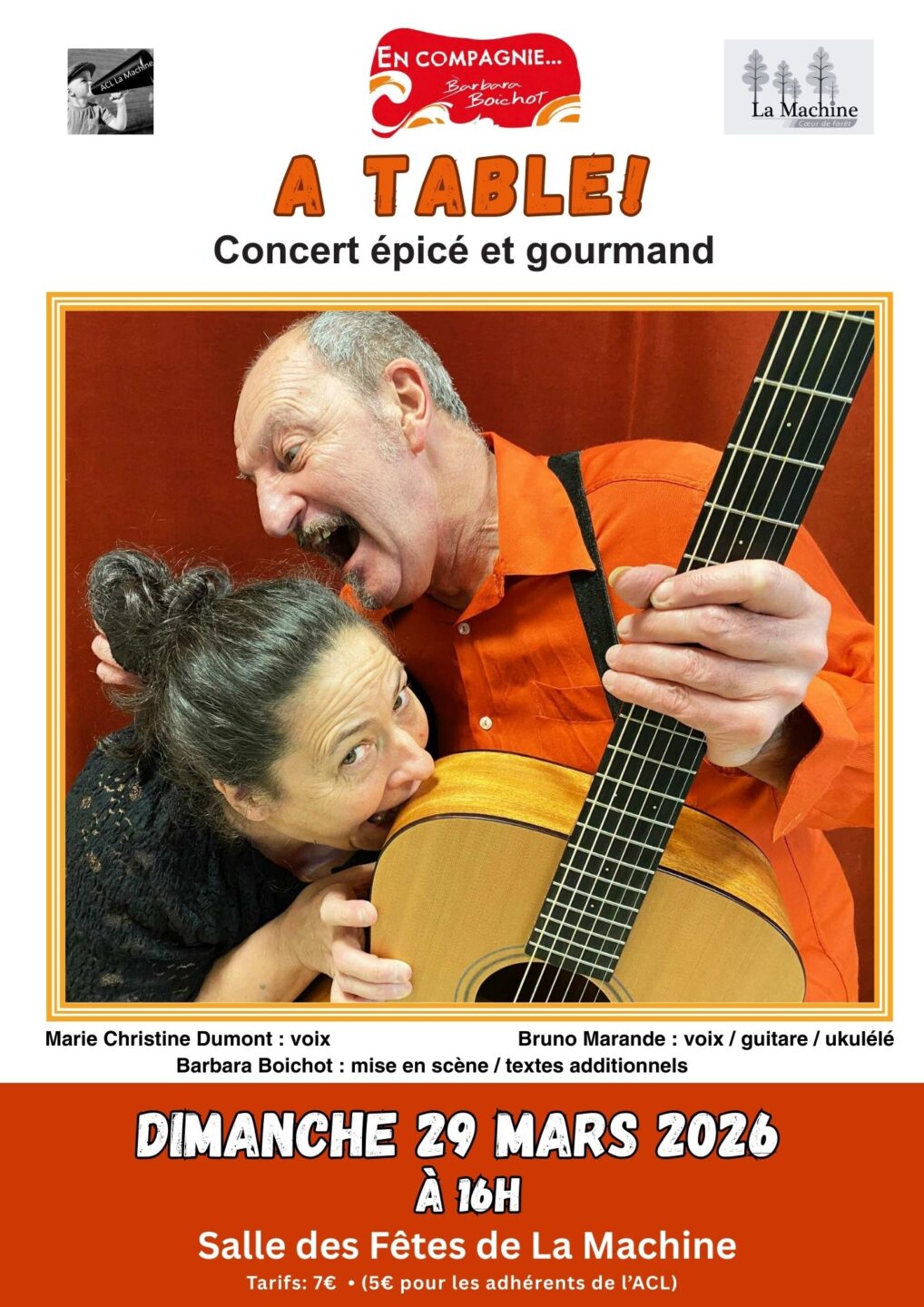 Spectacle-Concert A table ! Rue de Decize La Machine 2026-03-29