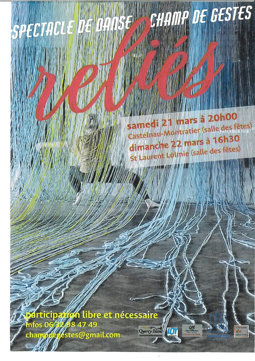 Spectacle de danse champ de gestes Saint-Laurent-Lolmie Lendou-en-Quercy 2026-03-22