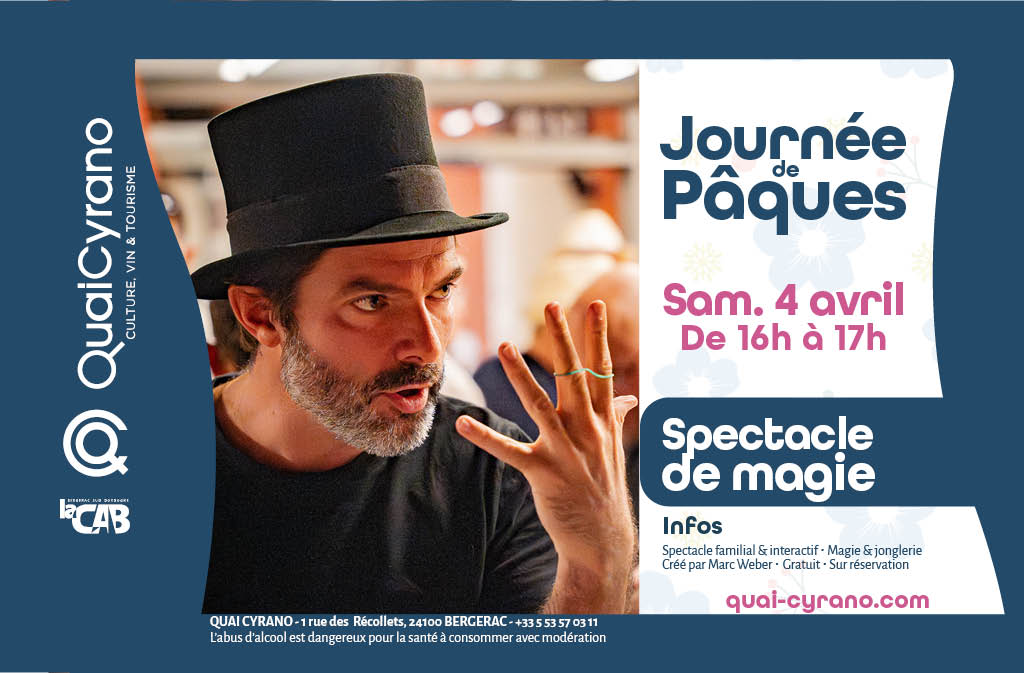 Spectacle de magie 1 Rue des Récollets Bergerac 2026-04-04