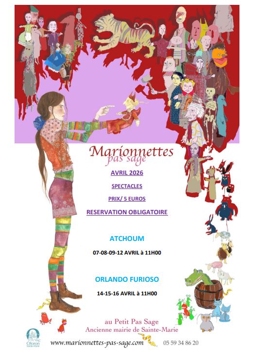 Spectacle de marionnettes Orlando Furioso Théâtre Pas Sage Oloron-Sainte-Marie