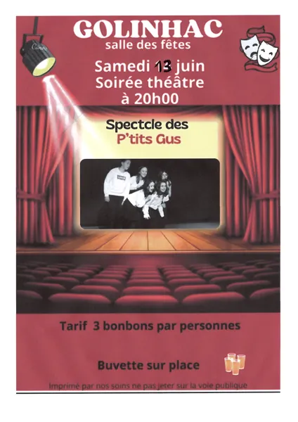 Spectacle des P'tits Gus  Golinhac 2026-06-13