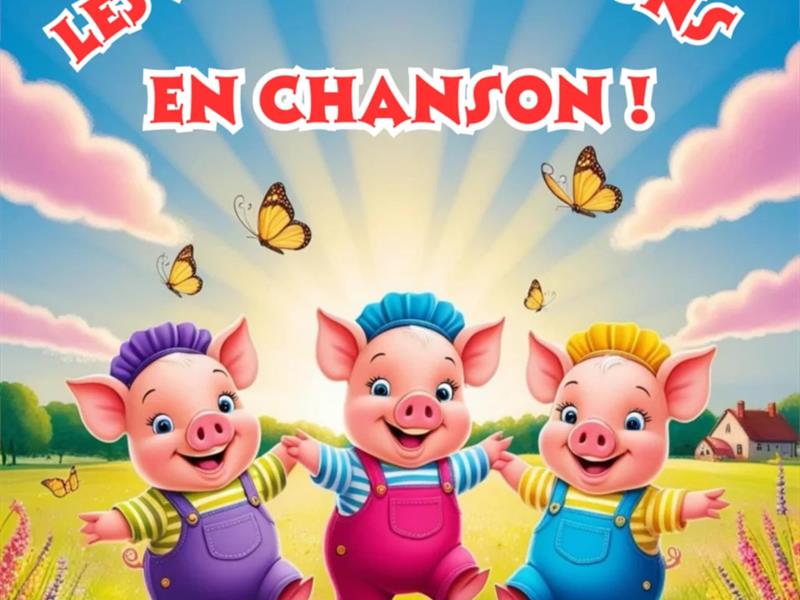 Spectacle jeune public Les Trois P'tits Cochons en chanson ! 1/3 Rue du Pont Saint-Marcel Metz 2026-04-11