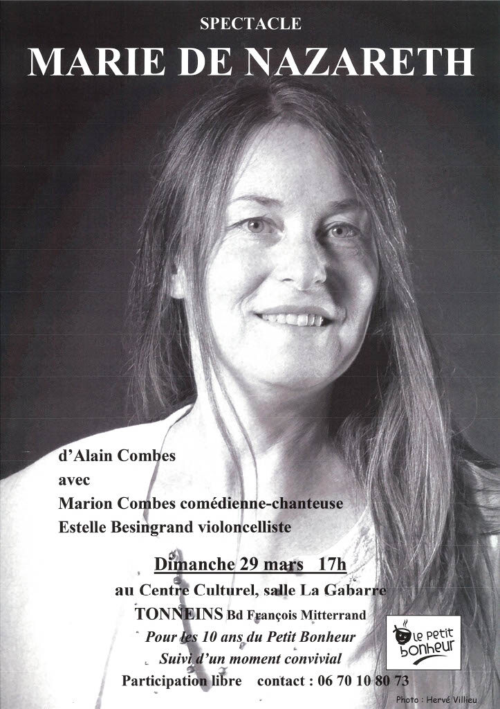 Spectacle Marie de Nazareth Avenue Francois Mitterand Tonneins 2026-03-29