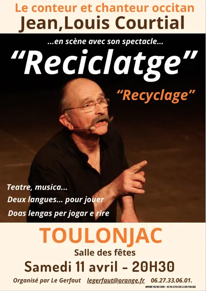 Spectacle Reciclatge Centre bourg Toulonjac 2026-04-11