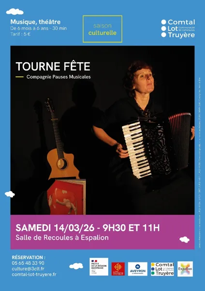 Spectacle Tourne fête Salle Recoules Espalion 2026-03-14