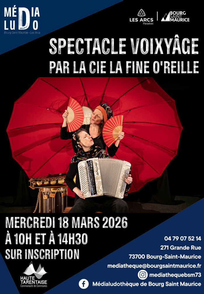 Spectacle "vOixYâGe" par la Compagnie la Fine O'reille Médialudothèque de Bourg Saint Maurice Bourg-Saint-Maurice
