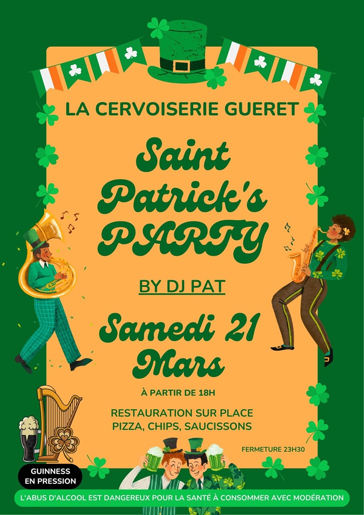 St Patrick's party à la Cervoiserie La Cervoiserie Guéret 2026-03-21