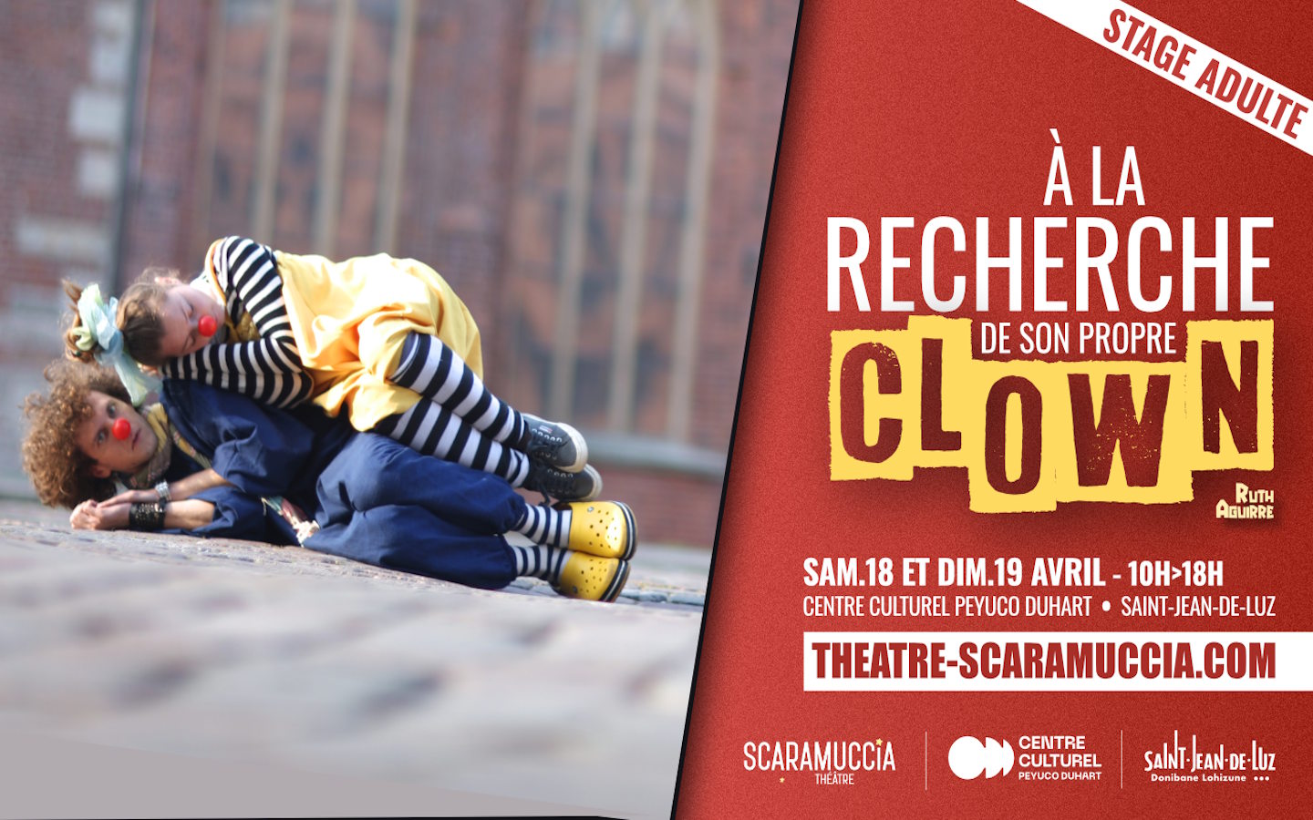 Stage A la recherche de son propre clown Stage A la recherche de son propre clown 12 rue Duconte salle Tanka Saint-Jean-de-Luz 2026-04-18